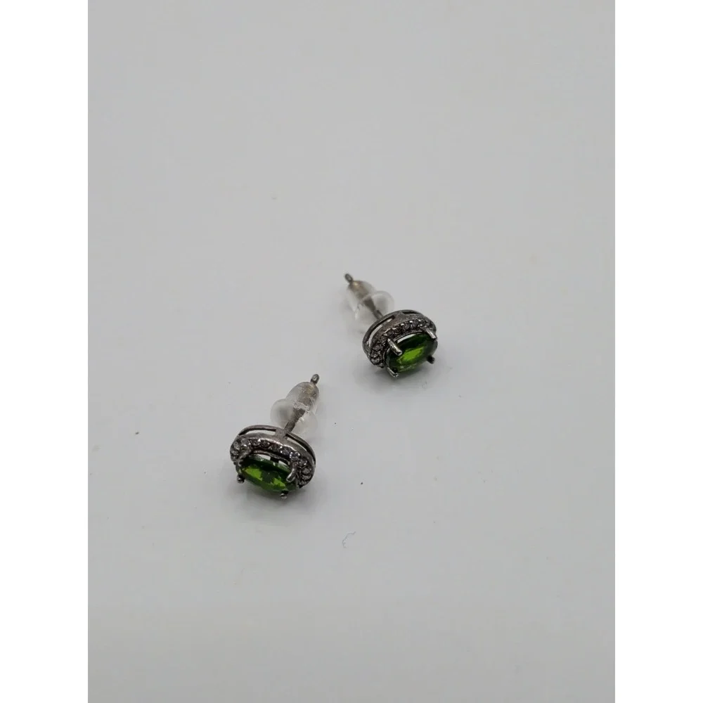 Natural‎ Diposide Sterling Silver Earrings